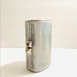 Jimmy Choo Iridescent Hard Leather Clutch